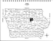Iowa State Map, Grundy County 1985